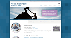 Desktop Screenshot of healdnickinson.co.uk