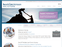 Tablet Screenshot of healdnickinson.co.uk